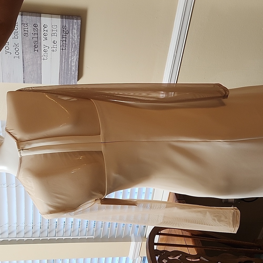 ANTONIO MELANI Cream Long Sleeve Dress - Picture 2 of 6